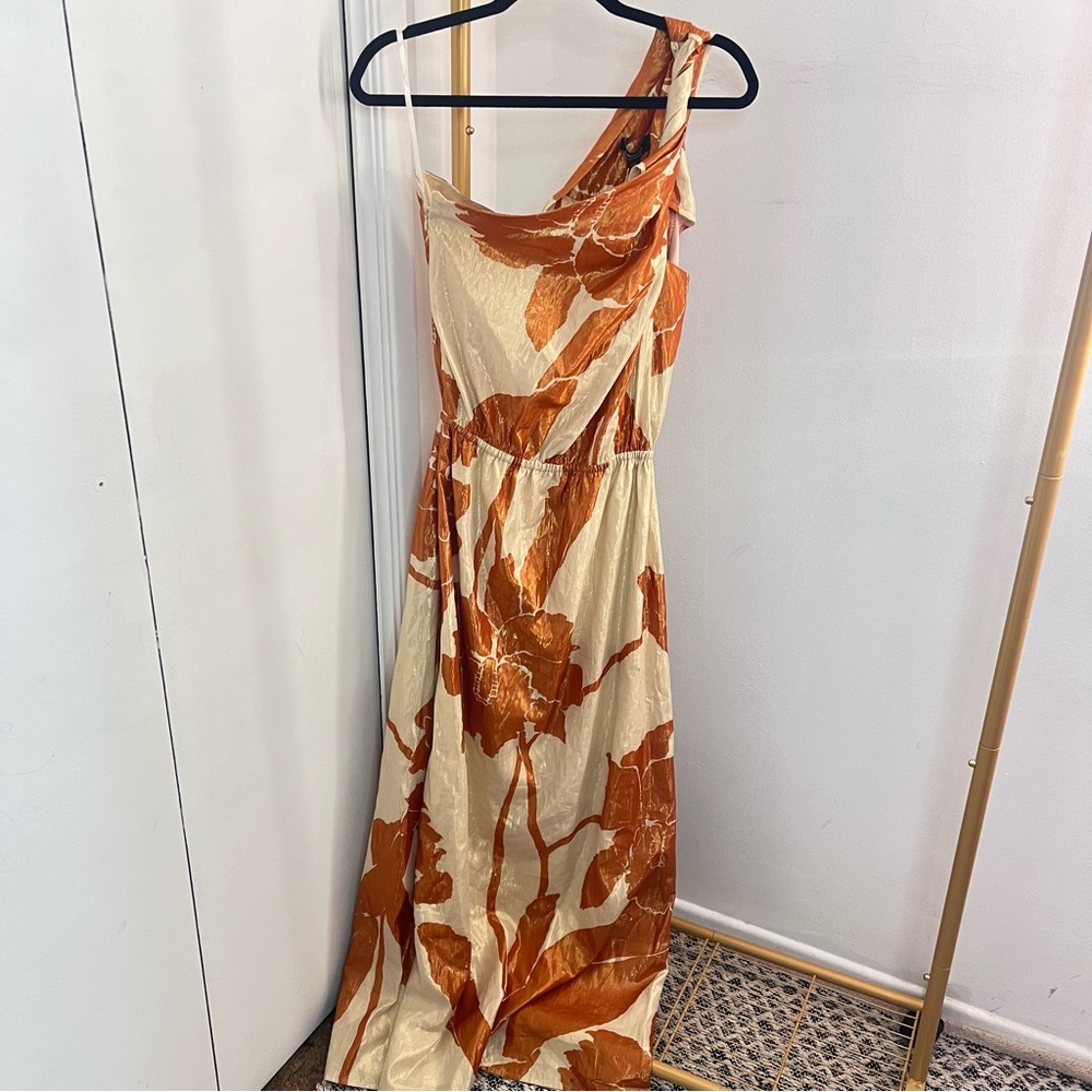 New Padova Colombia Vestido Ariza Natural Floral Midi Dress Large - Picture 6 of 13